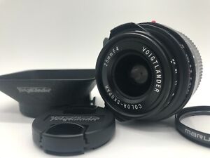 [Near MINT/LH-1 HOOD] Voigtlander COLOR-SKOPAR 25mm F4 P VM for Leica M mount