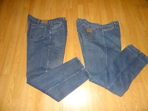 Men's Size 46 x 34 Wrangler Work Jeans **2 Pair** - Picture 1 of 9