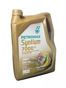 Aceite lubricante motor PETRONAS Syntium 7000 E 0W-40 5 Litros MB229.50 - Imagen 1 de 3