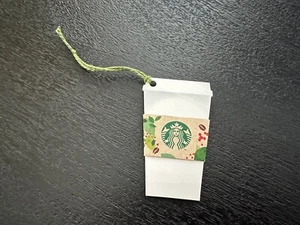 Starbucks 2014 Corea mini tazza bianca decorazione natalizia caffè carta regalo - Foto 1 di 2