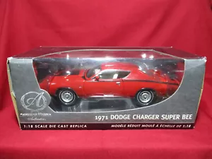 1:18 Scale 1971 Dodge Charger Super Bee American Muscle Ertl Authentics Model - Picture 1 of 3