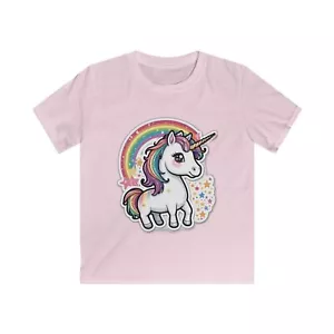 kids T-shirt, cute summer cute Kids Softstyle Tee - Picture 1 of 27