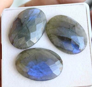 56.30 Ct Natural Blue Labradorite Oval Cut Loose Gemstone - Picture 1 of 2