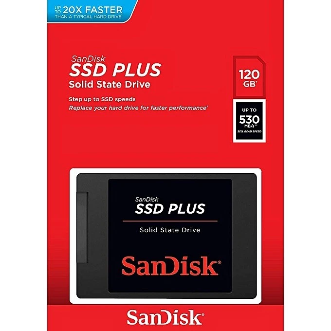 SanDisk SDSSDA-120G-G27 SSD PLUS Solid State Drive 120 GB ATA III 2.5" -UK - Image 1 of 2