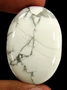 72.00 CT Natürlich Weißer Howlith Lose Edelstein Cabochon Wire Wrap Stein - - Bild 1 von 2