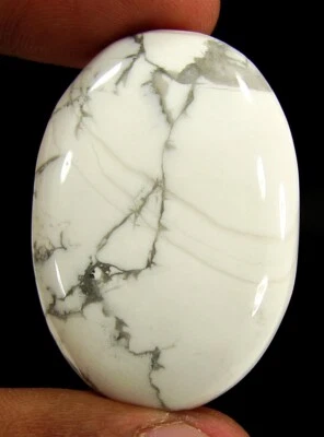 72.00 CT Natürlich Weißer Howlith Lose Edelstein Cabochon Wire Wrap Stein - - Bild 1 von 2