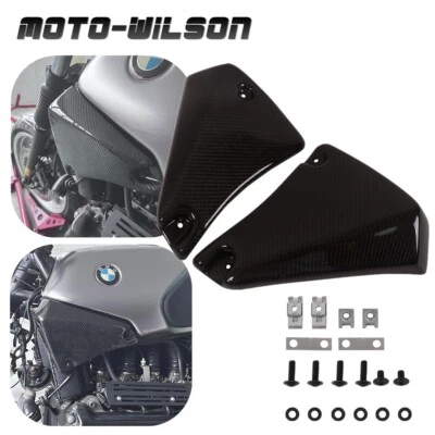 Carenado protector de tanque paneles laterales delanteros de fibra de carbono para BMW K75 K100 Foto 1 de 4