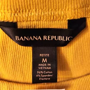 Banana Republic Langarmshirt, Farbe Gelb, Größe M (Petite) Unisex, & Teens - Bild 1 von 6