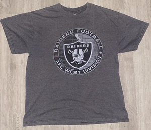 Raiders Football T-Shirt Large grau AFC NFL Team Apparel Oakland Las Vegas - Bild 1 von 11