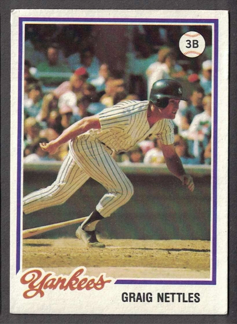 1978 Topps Burger King #14 Graig Nettles  NEW YORK YANKEES