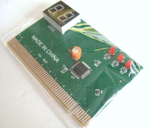 Carte PCI Testeur analyseur diagnostic PC /PCI Analyzer tester card for PC - Zdjęcie 1 z 3