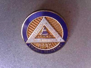  bell telephone pioneers 1875- 1911 past council secretary gold filled pin - Picture 1 of 6