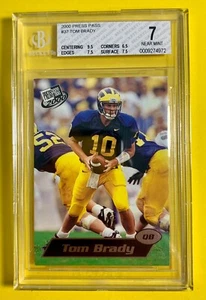 2000 Tom Brady Press Pass#37 Rookie ~ BGS 7 - Picture 1 of 4