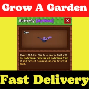 🟢Online🟢 Roblox Coltiva un Giardino 🌱 Farfalla 🐶 CONSEGNA PIÙ ECONOMICA e VELOCE - Foto 1 di 1