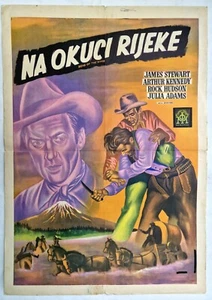 BEND OF THE RIVER WESTERN ROCK HUDSON 1952 JAMES STEWART YUGO MOVIE POSTER - Bild 1 von 2