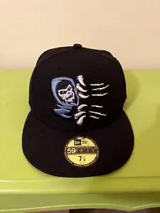 San Bernardino Inland Empire 66ers Death Reaper Logo New Era 59Fifty Hat 7 1/8 - Picture 1 of 7