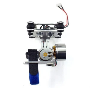 Supporto fotocamera cardanico 2 assi in alluminio con regolatore motore brushless per drone fai da te - Foto 1 di 24