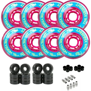 Revision Roller Hockey Wheels Indoor Variant 8-Pack with Hybrid Ceramic Bearing - Picture 1 of 12