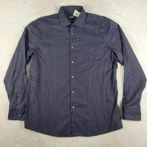 Ermenegildo Zegna Premium Cotton Button Up Shirt Men's XL Black Comfort NWT - Picture 1 of 9