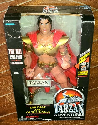 Figura de acción Tarzán The Epic Adventures: TARZÁN LORD OF THE JUNGLE 14" ¡con arco! Foto 1 de 4