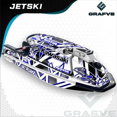 Kawasaki Jet ski 550 Sx 440 Js kit calcomanías gráficos pegatinas envoltura 550sx 440JS Foto 1 de 2