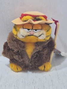 Dakin Garfield BCOC Big Cat On Campus 1981 9" Plush Vintage NWT New Tag Cartoon - Picture 1 of 6