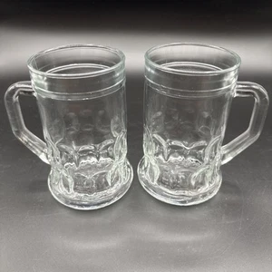 Vintage Pair Of Beer Mugs Marked With TG/370/4 & 5   8 oz - Picture 1 of 5