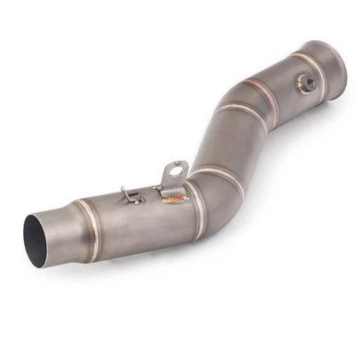 Tubo de escape deslizable tubo de enlace tubo medio para motocicleta Yamaha YZF R1 2009-2014 Foto 1 de 4