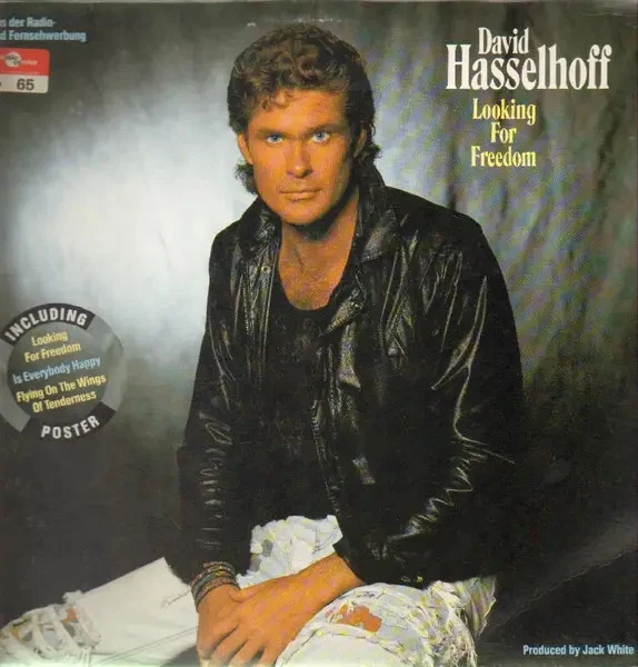 David Hasselhoff Looking For Freedom White Records Vinyl LP - Bild 1 von 1
