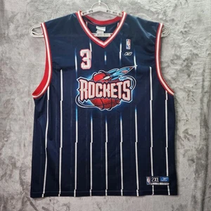 Steve Francis Houston Rockets maglia Reebok uomo 2XL blu retro NBA #3 - Foto 1 di 14