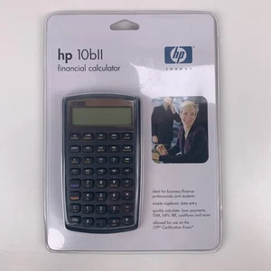 HP 10bII Financial Calculator Hewlett Packard New Sealed - Picture 1 of 2