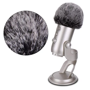Artificial Furry Windscreen Wind Noise Reduction Cover For Blue Yeti Microphone - Picture 1 of 9