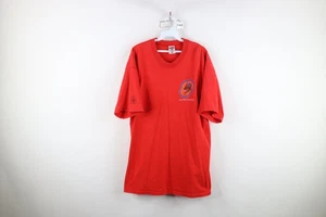Vtg 90s Mens XL Faded Flying Fiends 36th Fighter Squadron Korea T-Shirt Red USA - Picture 1 of 16