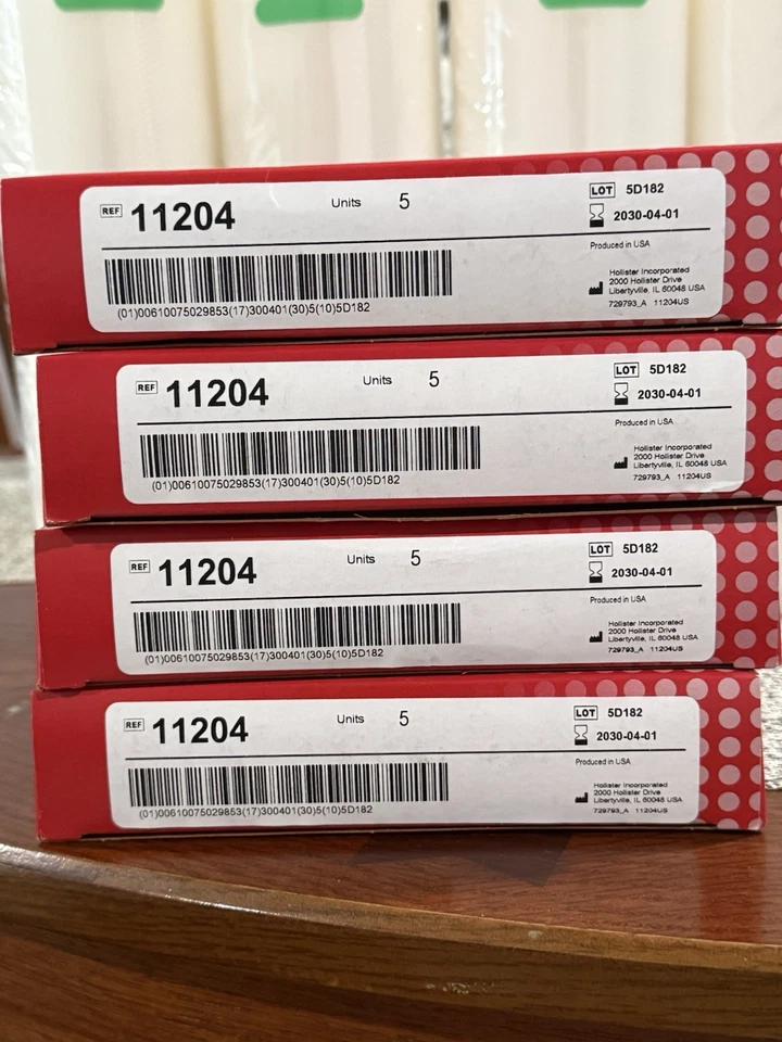 4 коробки Hollister CeraPlus 11204 2 3/4 дюйма (70 мм) остомический кожный барьер 20 всего - Изображение 1 из 1