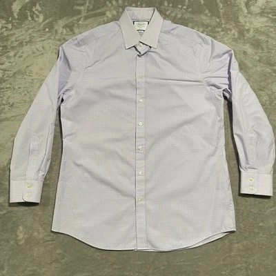 Charles Tyrwhitt Shirt Mens 17/35 Purple Slim Fit Long Sleeve Casual Preppy - Image 1 of 4