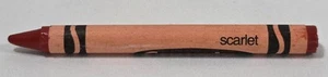 Vintage Retired Crayola Crayon Scarlet Made In USA - Picture 1 of 3