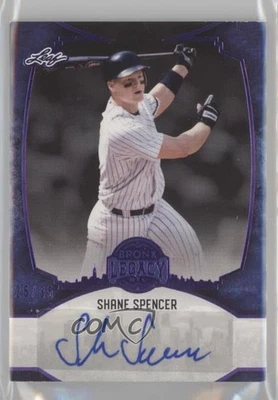 2024 Leaf A Bronx Legacy Purple Holofoil Spectrum /35 Shane Spencer #BA-SS2 Auto - Image 1 of 2