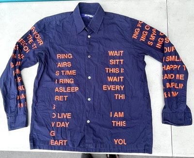 Junya Watanabe Comme des Garcons Hombre 2002 Poema Azul Camisa Abotonada Mediana Foto 1 de 4