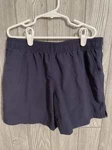 Columbia Women's Hiking Shorts Size XS Navy Elastic Waist Nylon Pull On - EUC - Picture 1 of 5