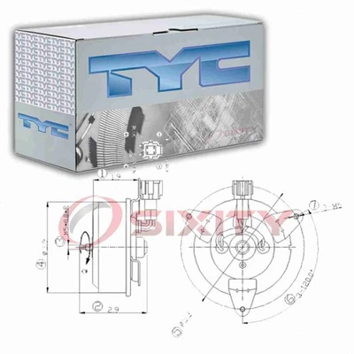 Motor ventilador de refrigeración izquierdo TYC para Nissan Altima 2002-2006 2,5 L L4 correas ec Foto 1 de 4