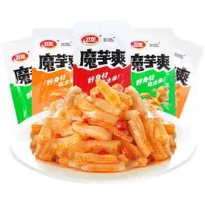 Wei Long Konjac Sharp 500g snacks 卫龙魔芋爽散装称重魔芋丝素毛肚辣条香辣麻辣酸辣零食 - Picture 1 of 7