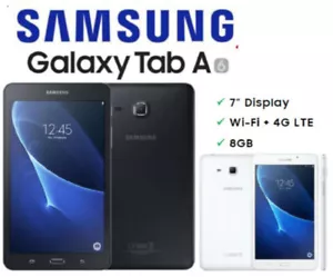 Samsung Galaxy Tab A 7.0 (2016) SM-T285 8GB 4G/Wi-Fi LTE Tablet/Phone Unlocked - Picture 1 of 12