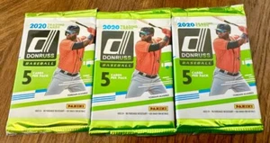 ✨2020 DONRUSS ⚾️ 5 CARD PACK 2 PACK LOT ALVAREZ/BICHETTE/LEWIS/LUIS ROBERT RC ? - Picture 1 of 9