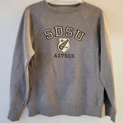 Sudadera Jansport SDSU San Diego State University Mujer Talla Grande Gris Aztecas Foto 1 de 4