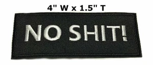 ¡Sin Sh*t! Aplique decorativo de hierro bordado o cosido parche para motociclista - Imagen 1 de 9