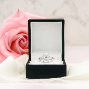 Platinum Lab Grown Diamond Engagement Ring IGI 2.80 Ct Oval Cut PT950 - Picture 1 of 16