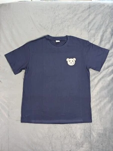 Teddy Bear Logo Graphic Men's Navy Blue Short Sleeve Crew Neck T-shirt Size US M - Picture 1 of 9