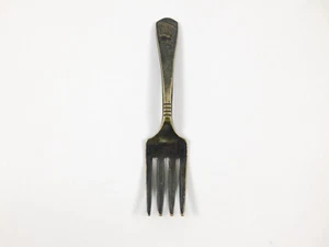 Forchetta bambino piatto argento imperiale vintage - Foto 1 di 7