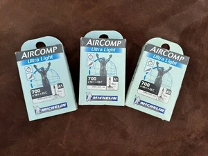 3 Pcs - Michelin AirComp 700c Ultra Light Road Tube - Picture 1 of 3