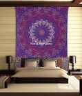 Indian Purple Star Mandala Wall Hanging Bedding Bohemian Queen Size Tapestry New